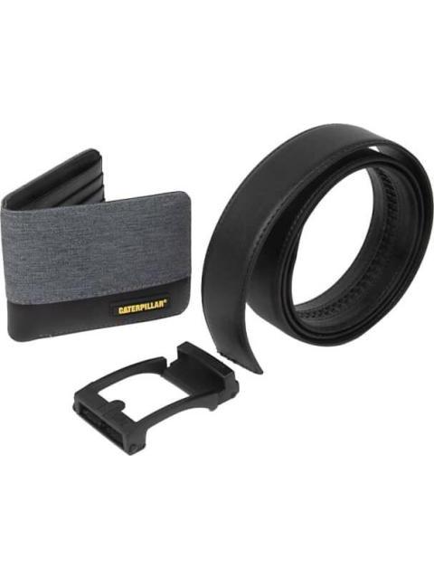 SET CINTURON CARTERA CAT SET NEGRO CATERPILLAR