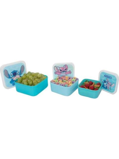 SET 3 TUPPERS STITCH MULTICOLOR DISNEY