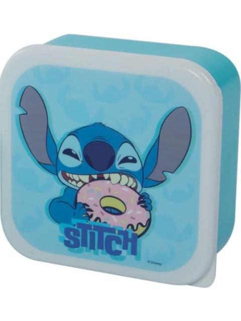 SET 3 TUPPERS STITCH MULTICOLOR DISNEY
