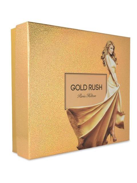 SET PARIS HILTON GOLD RUSH 4 PZS 100ML EDP SPRAY GENERO MUJER