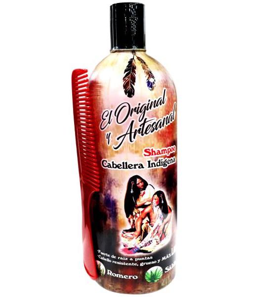 SHAMPOO CABELLERA INDIGENA CABELLO RESISTENTE GRUESO Y MAS LARGO SHAMPOOS NACE