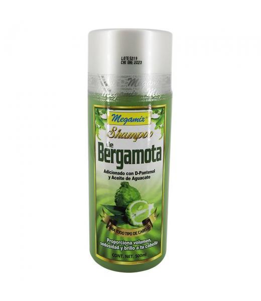 SHAMPOO DE BERGAMOTA ACOND. C D-PANTENOL Y ACEITE DE AGUACATE MEGAMIX