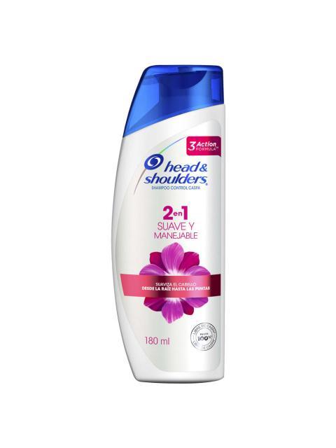 SHAMPOO HEAD & SHOULDERS SUAVE Y MANEJ 180 ML
