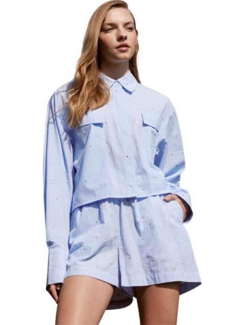 SHORT CON PEDRERIA AZUL HOLLY LAND