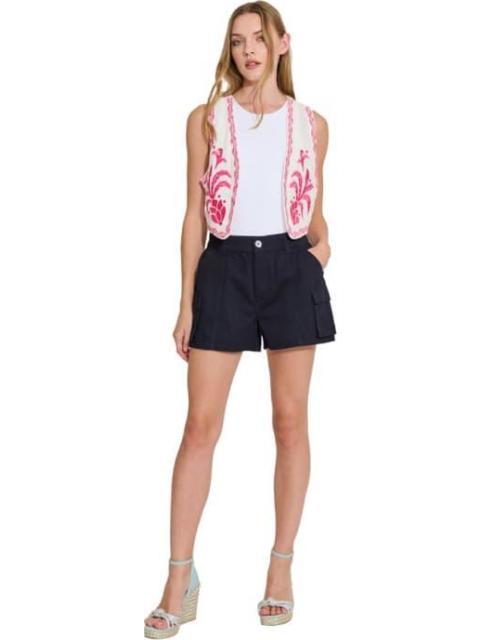 SHORT DE GABARDINA AZUL MARINO HOLLY LAND