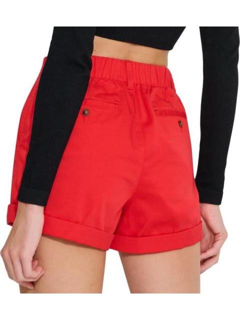 SHORT DE GABARDINA CINTURA REGULAR ROJO HOLLY LAND