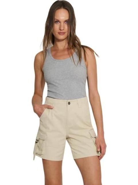 SHORT DE GABARDINA CON BOLSAS CARGO BEIGE HOLLY LAND