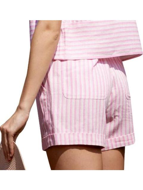 SHORT DE LINO ROSA HOLLY LAND