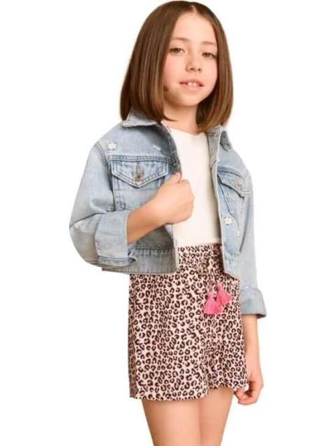 SHORT ESTAMPADO ANIMAL PRINT HOLLY LAND KIDS