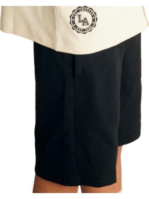 SHORT ESTAMPADO NEGRO NEXT CO
