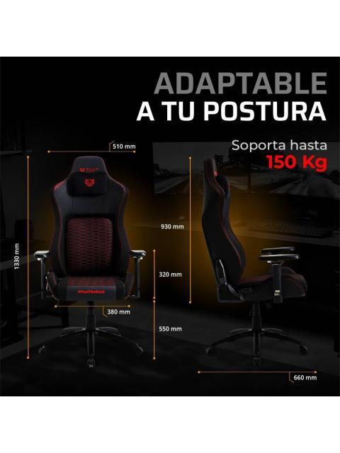 SILLA GAMING ULTIMATE SUPERB U7 BALAM RUSH LEGEND SERIES SILLA GAMER INCLINACION HASTA 135° SOPORTE HASTA 150 KG