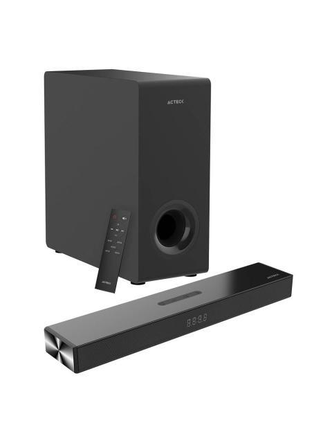 SISTEMA DE SOUNDBAR 2.1 DYNAMIC THIN BS600 ADVANCED SERIES CONTROL REMOTO INCLUIDO COLOR NEGRO. AC940801