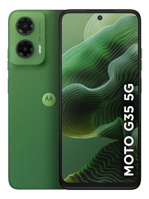 SMARTPHONE MOTO G35 5G 128 GB - VERDE - CUERO VEGANO