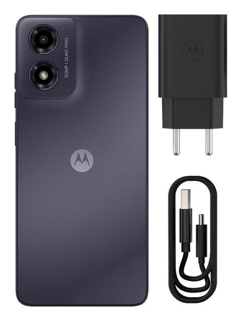 SMARTPHONE MOTOROLA MOTO G04S GRAPHITE DE 128 GB 4 GB+4 GB RAM BOOST CAM DE 50 MP PANTALLA GORILLA GLASS 6.6