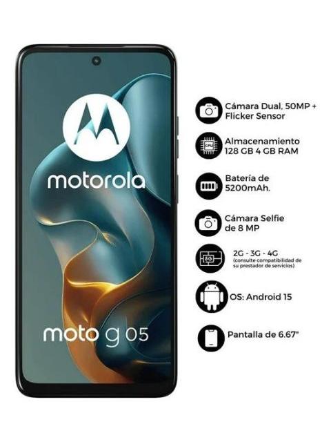 SMARTPHONE MOTOROLA MOTO G05 4 128GB DUAL SIM VERDE
