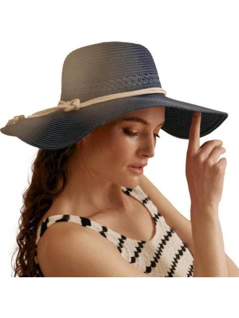 SOMBRERO DE PLAYA AZUL MARINO HOLLY LAND
