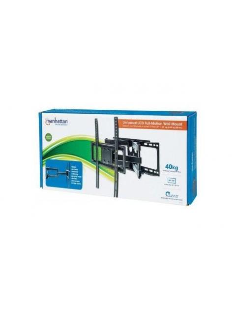 MANHATTAN SOPORTE DE PARED 461344 PARA PANTALLA 32 - 55 HASTA 40KGS. NEGRO