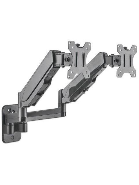 MANHATTAN SOPORTE DE PARED 2 MONITORES 17 - 32 HASTA 8KG NEGRO