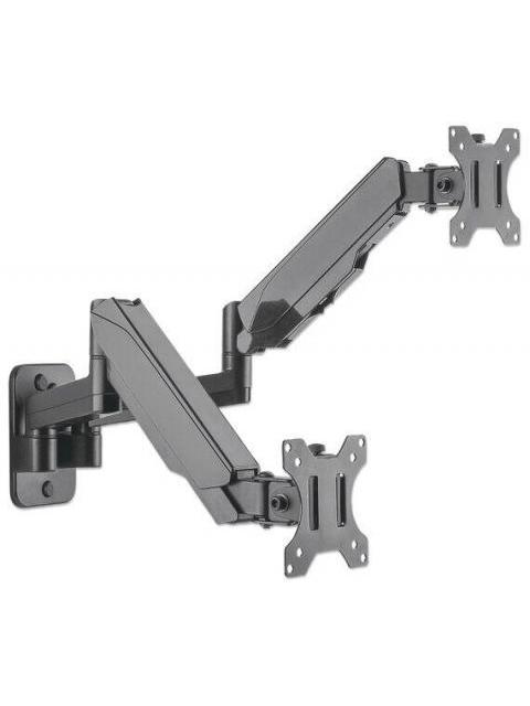 MANHATTAN SOPORTE DE PARED 2 MONITORES 17 - 32 HASTA 8KG NEGRO