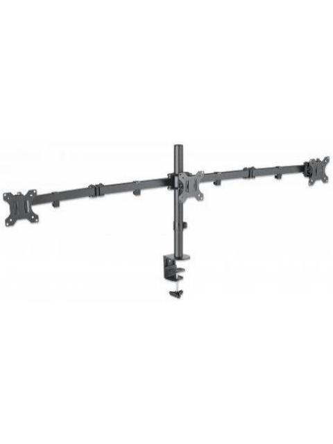 MANHATTAN SOPORTE DE MESA PARA 3 MONITORES 13 - 27 21KG NEGRO