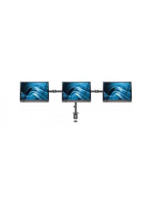 MANHATTAN SOPORTE DE MESA PARA 3 MONITORES 13 - 27 21KG NEGRO