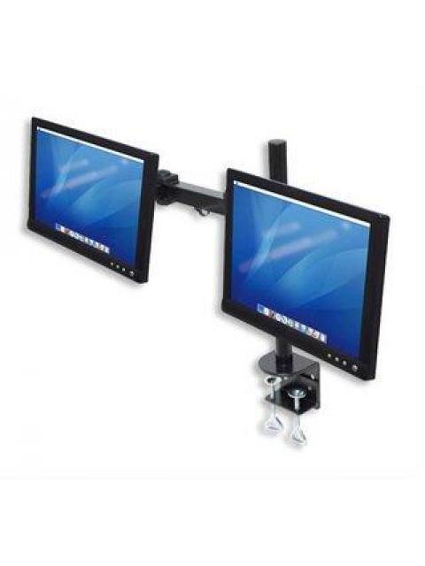 MANHATTAN SOPORTE CON BRAZOS DE DOBLE MOVIMIENTO PARA 2 MONITORES HASTA 24 MAX. 12KGS NEGRO