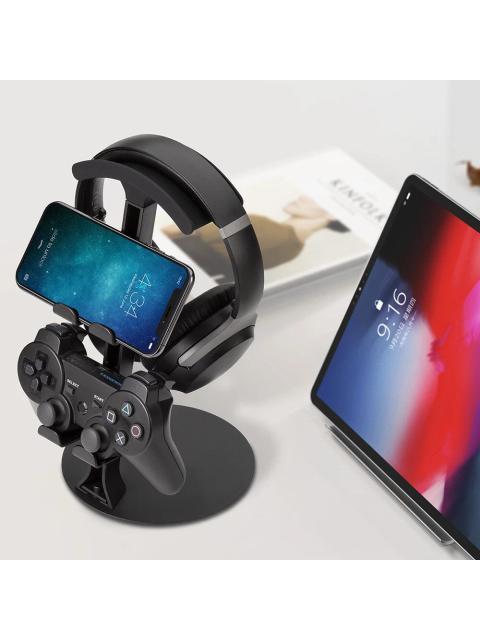 SOPORTE PARA AURICULARES ACTECK BD414 ABS METAL SILICONA