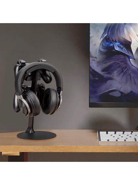 SOPORTE PARA AURICULARES ACTECK BD414 ABS METAL SILICONA