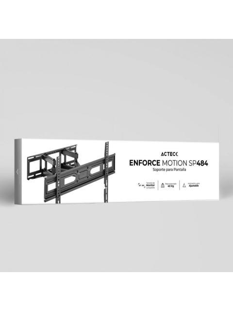 SOPORTE PARA PANTALLA ENFORCE MOTION SP484 ACTECK ADVANCED SERIES SOPORTE DE PANTALLA FIJACION MURO TAMANO DE PANTALLA SOPORTADO 37 A 80 PULGADAS