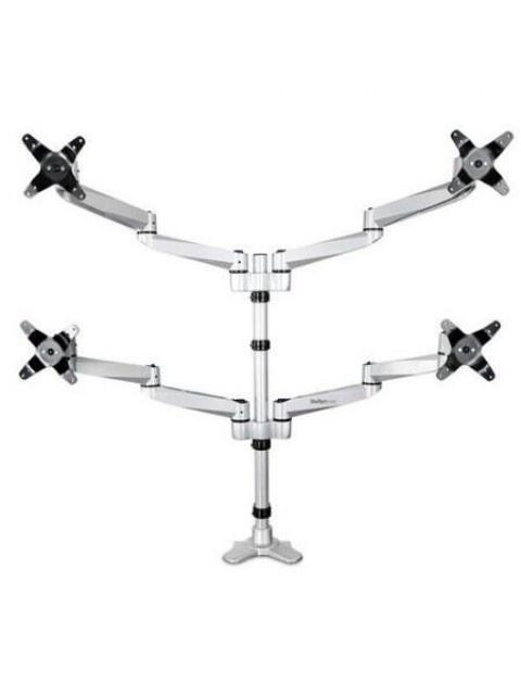 BRAZO PARA MONITOR STARTECH 4 MONITORES BLANCO ARMQUADPS