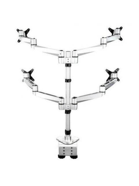 BRAZO PARA MONITOR STARTECH 4 MONITORES BLANCO ARMQUADPS