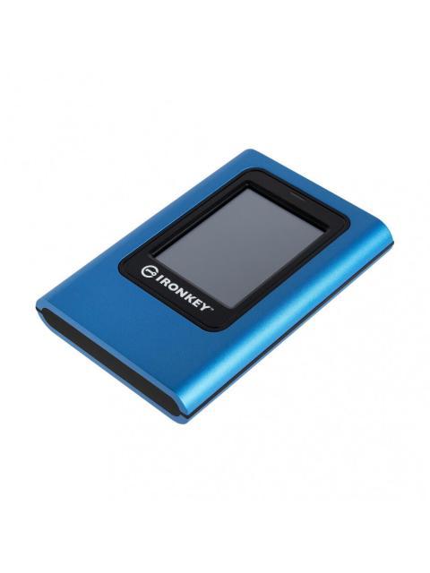 SSD EXTERNO KINGSTON IRONKEY VAULT PRIVACY 80 480GB USB AZUL-NEGRO