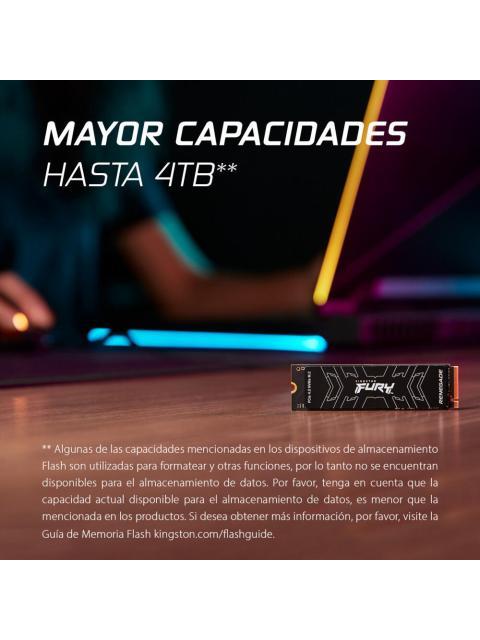 SSD KINGSTON FURY RENEGADE NVME 2TB PCI EXPRESS 4.0 M.2