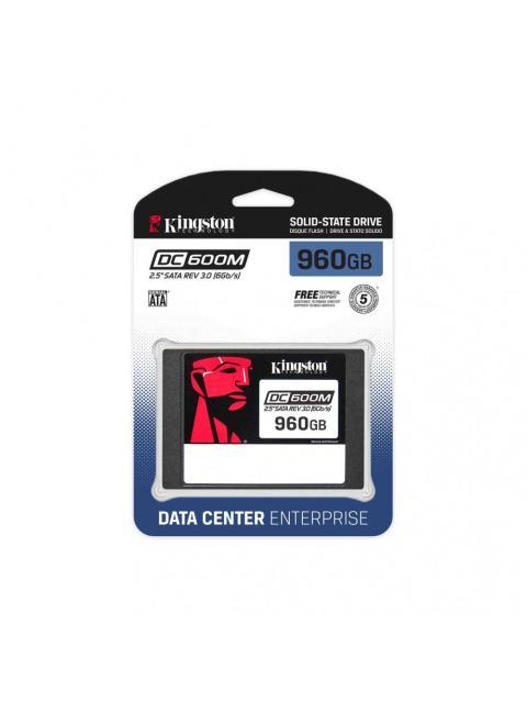 SSD PARA SERVIDOR KINGSTON DC600M 960GB SATA III 2.5 7MM - PARA SU USO EN SERVIDOR REQUIERE SNA-BR2-35