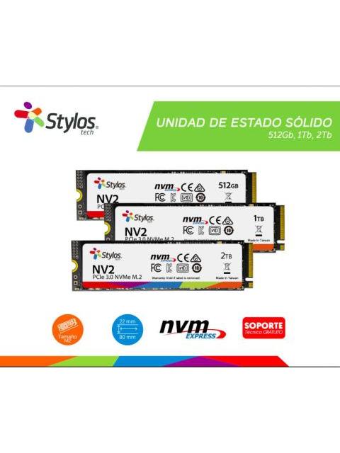 SSD STYLOS STMSSDM22B NVME 1TB PCI EXPRESS 4.0 M.2
