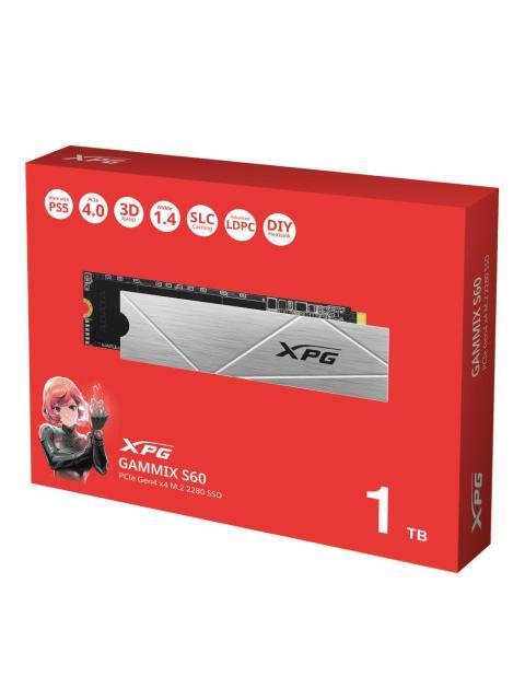 SSD XPG GAMMIX S60 NVME 1TB PCI EXPRESS 4.0 M.2