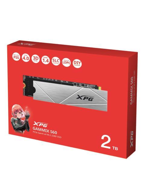 SSD XPG GAMMIX S60 NVME 2TB PCI EXPRESS 4.0 M.2