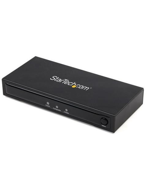 STARTECH  ADAPTADOR S-VIDEO - HDMI CON AUDIO NEGRO
