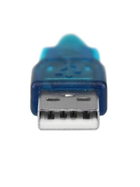 STARTECH  CABLE ADAPTADOR USB 2.0 A MACHO - RS-232 DE 1 PUERTO SERIAL DB9 MACHO 43CM AZUL-PLATA