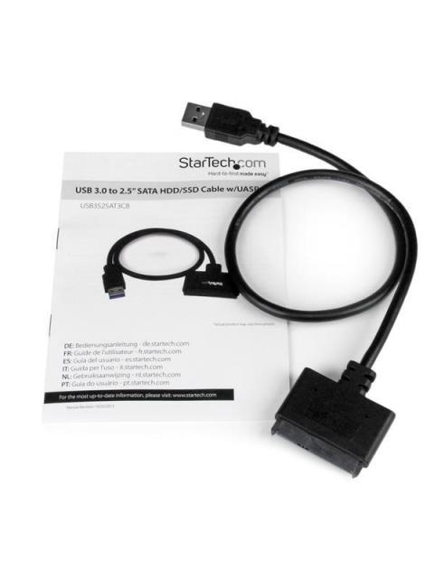 STARTECH  CABLE ADAPTADOR USB 3.0 CON UASP - SATA III PARA DISCO DURO 2.5