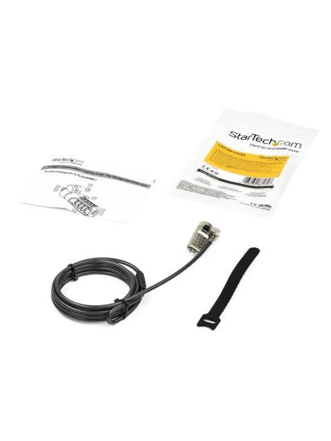 CABLE DE SEGURIDAD PARA LAPTOP CON COMBINACION RANURA WEDGE