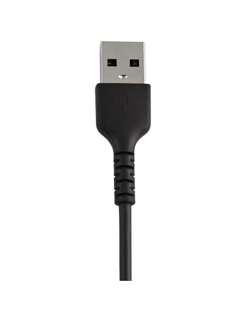 STARTECH  CABLE DE CARGA CERTIFICADO MFI LIGHTNING MACHO - USB A 2.0 MACHO 30CM NEGRO PARA PARA IPOD-IPHONE-IPAD