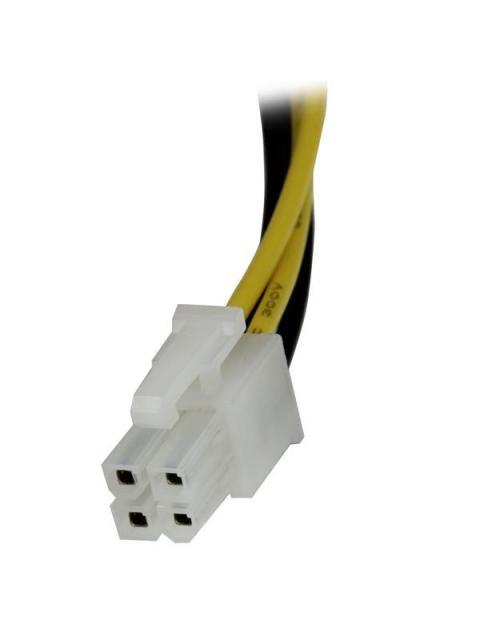 STARTECH  CABLE DE PODER ATX MACHO - HEMBRA (4-PIN) 20CM