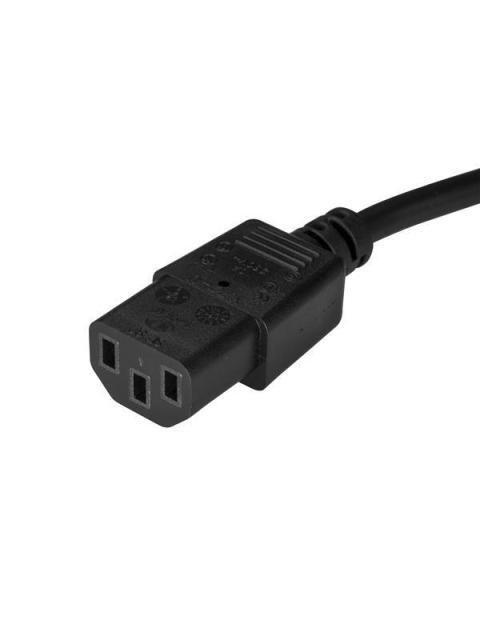 STARTECH  CABLE DE PODER NEMA 5-15P MACHO - C13 COUPLER HEMBRA 3 METROS NEGRO