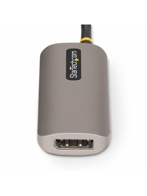 STARTECH  CABLE DISPLAYPORT 1.4 HEMBRA - HDMI 2.1 MACHO FULL HD 120HZ 31 CM NEGRO-PLATA