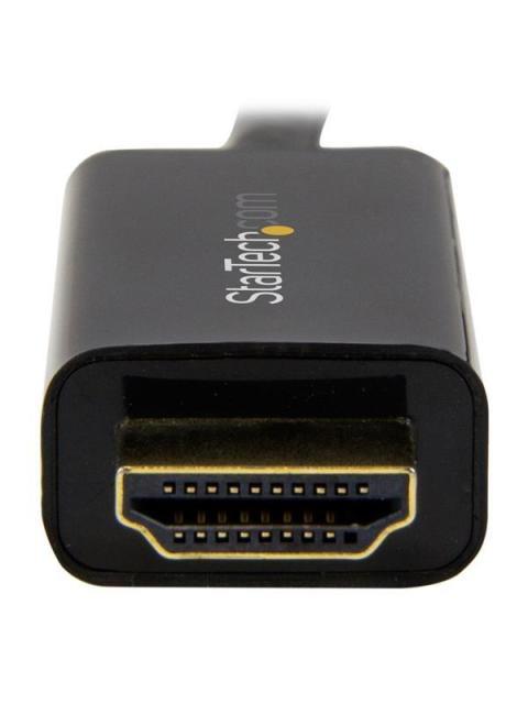 STARTECH  CABLE DISPLAYPORT 1.2 MACHO - HDMI MACHO 4K 30HZ 1 METRO NEGRO