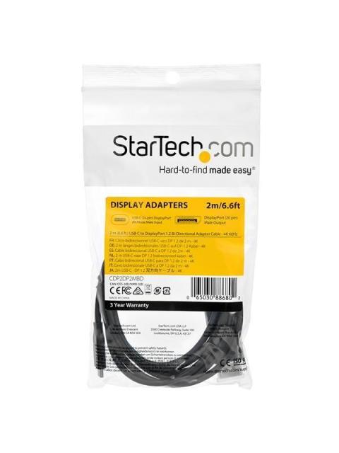 CABLE CONVERTIDOR USB-C A DISP LAYPORT - 2M - BIDIRECCIONAL