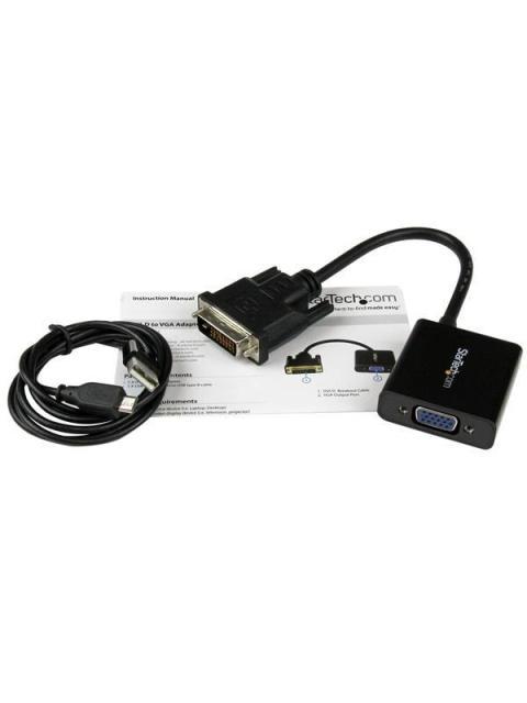 STARTECH  CABLE DVI-D MACHO - VGA HEMBRA NEGRO