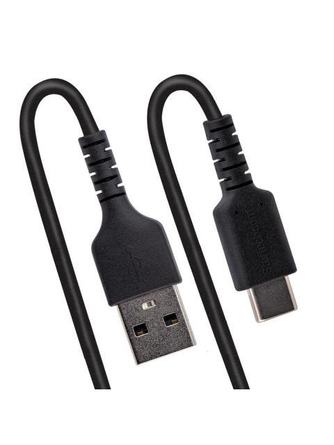 STARTECH  CABLE ESPIRAL USB-A MACHO - USB-C MACHO 50CM NEGRO