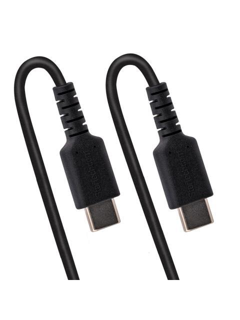 STARTECH  CABLE ESPIRAL USB-C MACHO - USB-C MACHO 50CM NEGRO